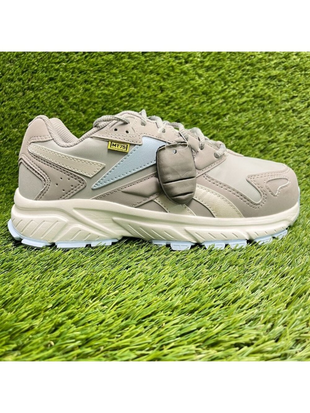 Reebok Hyperium Womens Size 7.5D Gray Leather Composite Toe Safety Work Shoes